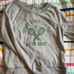 Aerie tennis crop sweatshirt